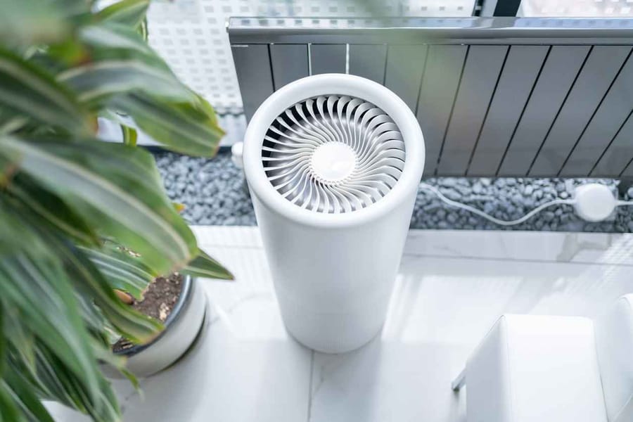 Air Purifier In Modern Office For Fresh Air