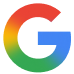 Google logo: stylized 'G' in blue, red, yellow, and green colors (Google brandmark)
